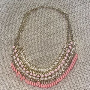 Pink statement necklace